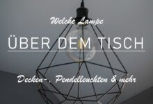 Welche Lampe über dem Tisch? Wie wäre es mit einem klassisch minimalistischen Drahtgestellt in schwarz. Dank der sichtbaren Glühbirne ist das Licht großflächig und direkt über dem Tisch verteilt und sorgt für ideale Lichtverhältnisse.